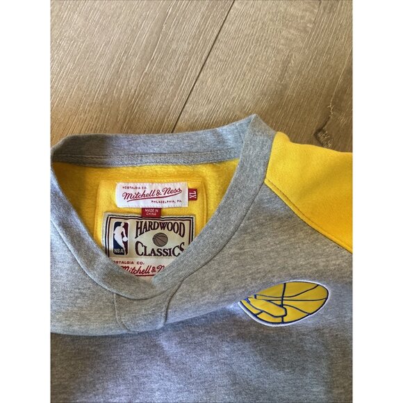 Mitchell & NessGolden State Warriors Sweatshirt Sweater Color Block NBA Size XL - Picture 4 of 5